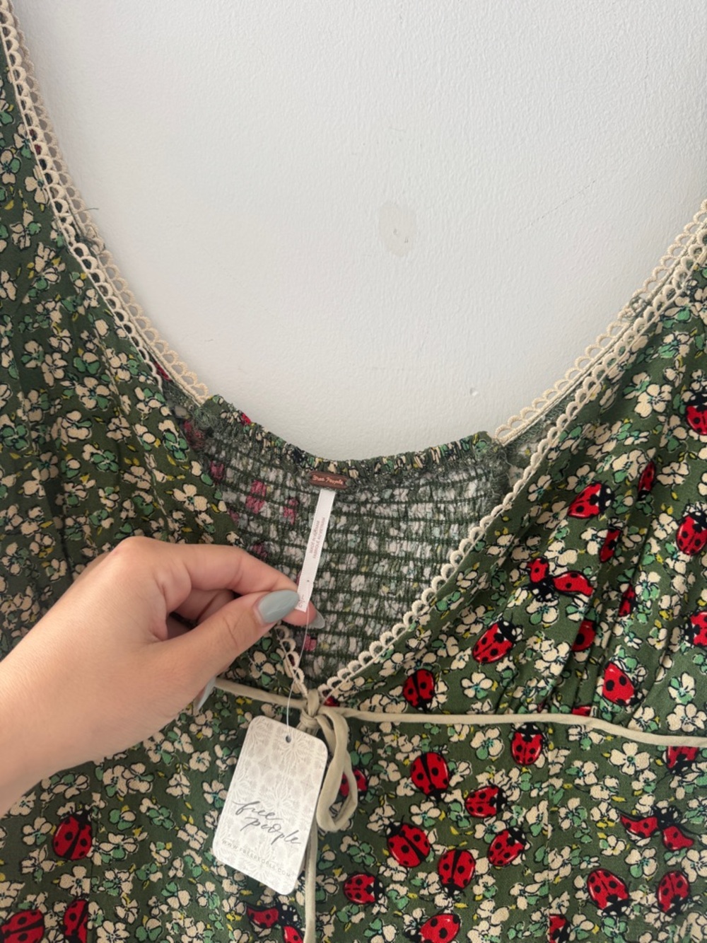 FREE PEOPLE Backroads Mini Dress L - Picture 5 of 6